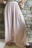 Cyril Crinkelle Wide Leg Pant Seashell